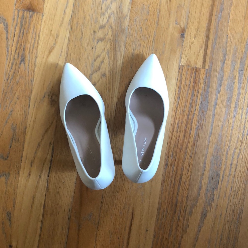 White point toe heels by New Look